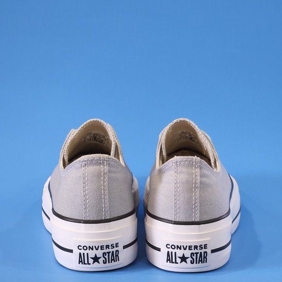 Converse CTAS Lift Ox Wolf Grey/White/Black Platform Sneakers 566757C NWT - Picture 5 of 6